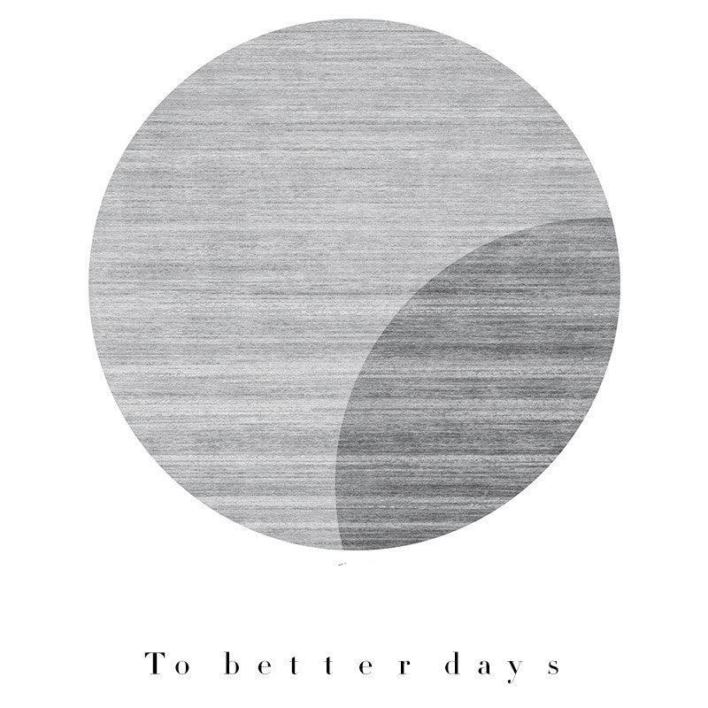 Modern Minimalist Living Room Stitching Round Carpet - Pacisia