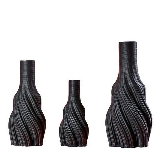 Modern Minimalist Model Room Soft Decoration Black Creative Decorative Vase - Pacisia