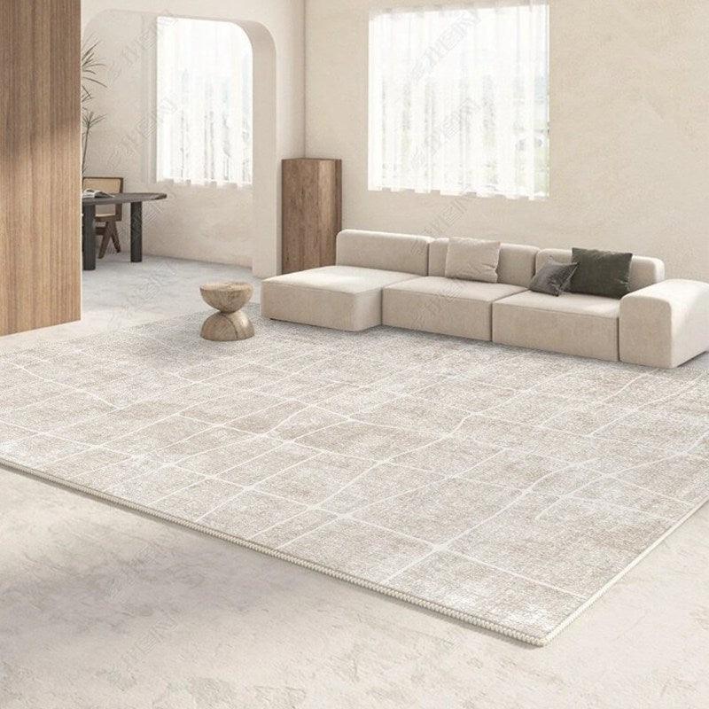Modern Minimalist Striped Texture Plain Living Room Carpet - Pacisia