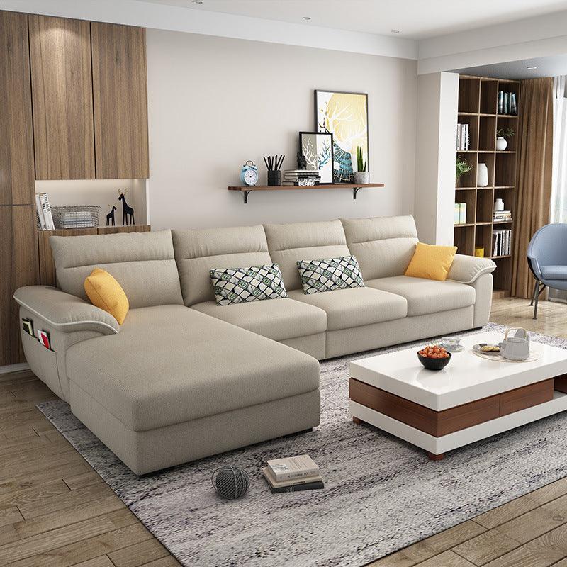 Modern Minimalist Technology Fabric Sofa Corner Living Room - Pacisia