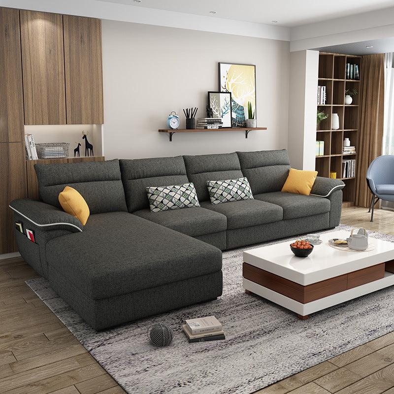 Modern Minimalist Technology Fabric Sofa Corner Living Room - Pacisia