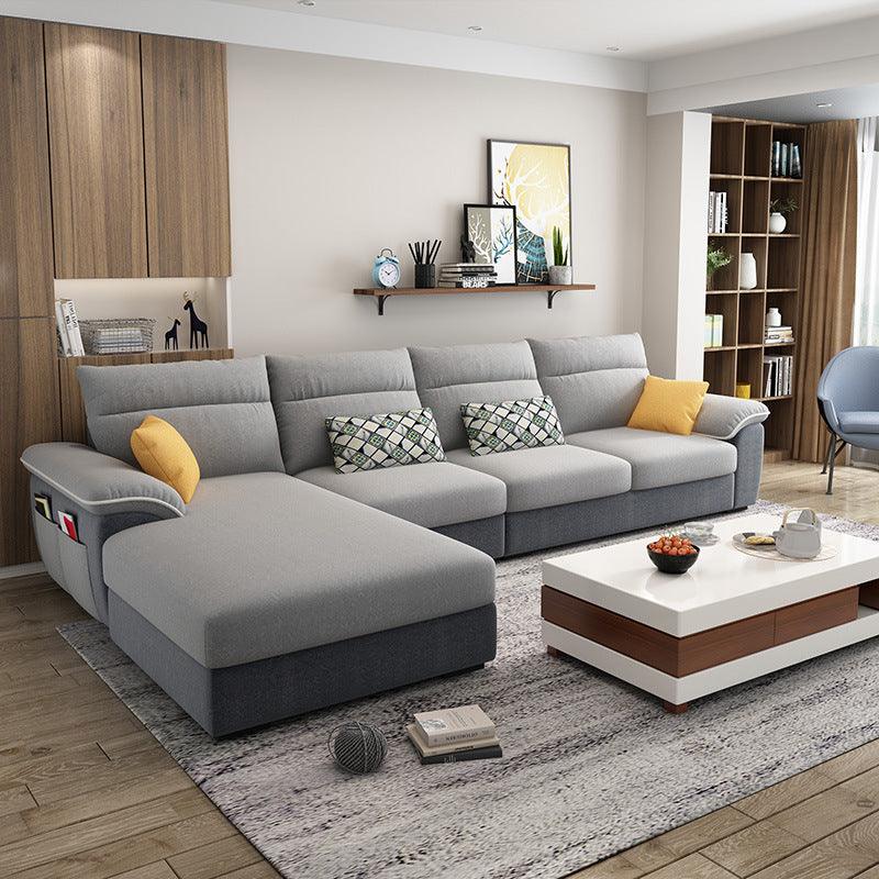 Modern Minimalist Technology Fabric Sofa Corner Living Room - Pacisia