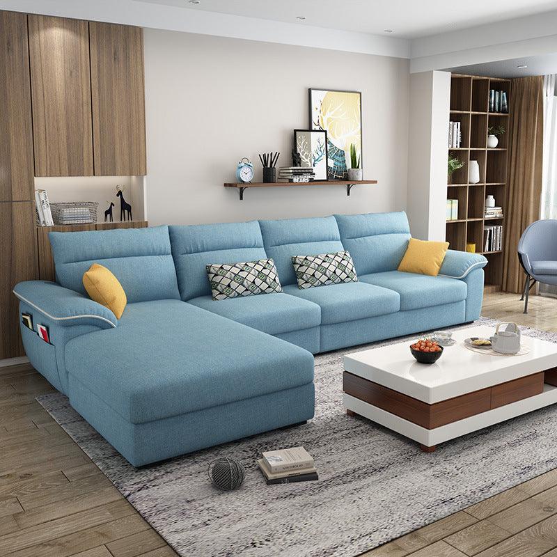Modern Minimalist Technology Fabric Sofa Corner Living Room - Pacisia