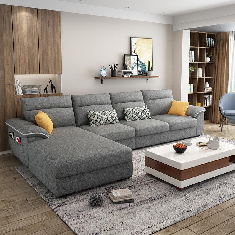 Modern Minimalist Technology Fabric Sofa Corner Living Room - Pacisia