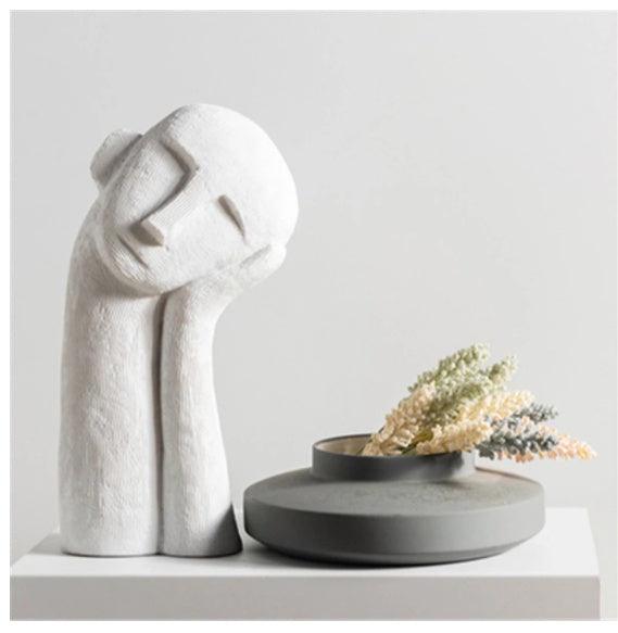 Modern Nordic Pensive Boy Decoration Statue - Pacisia