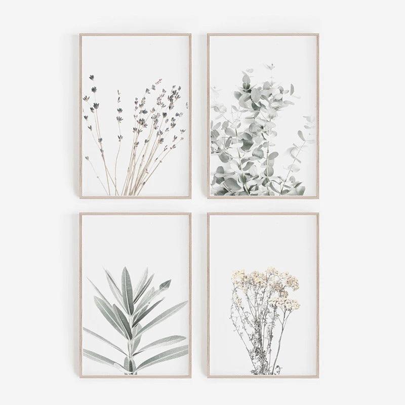 Modern Plant Decoration Canvas Painting - Minimalist Floral and Botanical Wall Art - Pacisia