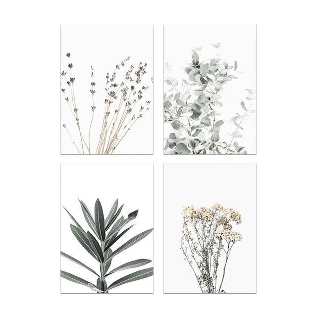 Modern Plant Decoration Canvas Painting - Minimalist Floral and Botanical Wall Art - Pacisia