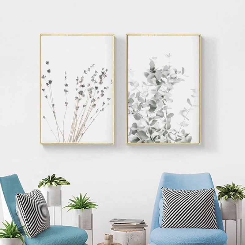 Modern Plant Decoration Canvas Painting - Minimalist Floral and Botanical Wall Art - Pacisia