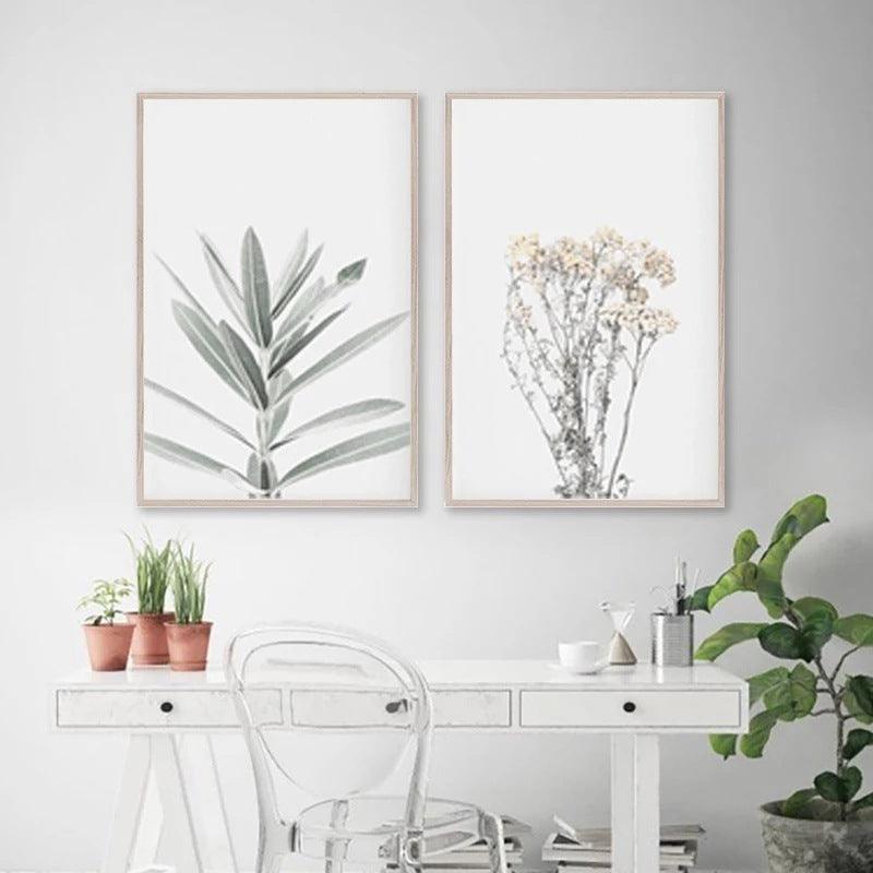 Modern Plant Decoration Canvas Painting - Minimalist Floral and Botanical Wall Art - Pacisia