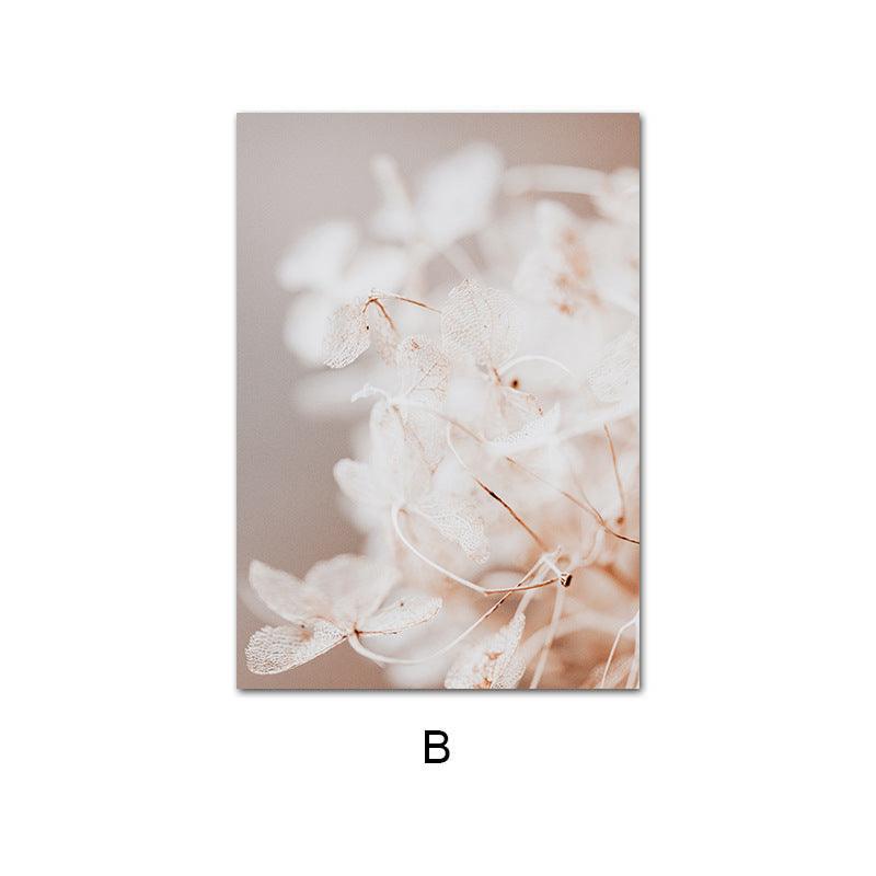 Modern Plant Flower Canvas Painting - Rectangular Landscape Wall Art Decor - Pacisia