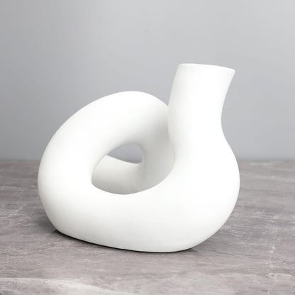 Modern Simple Curved Resin Flower Serpentine Vase - Pacisia