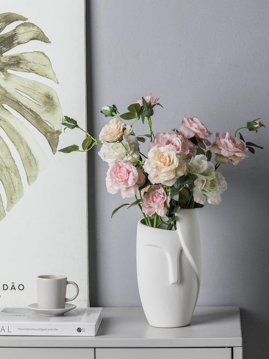 Modern Simple Face Ceramic Vase Home Decoration Ornaments - Pacisia