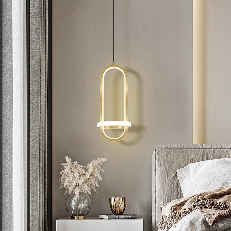 Modern Simple Led Bedroom Bedside Chandelier Nordic Creative Personality - Pacisia