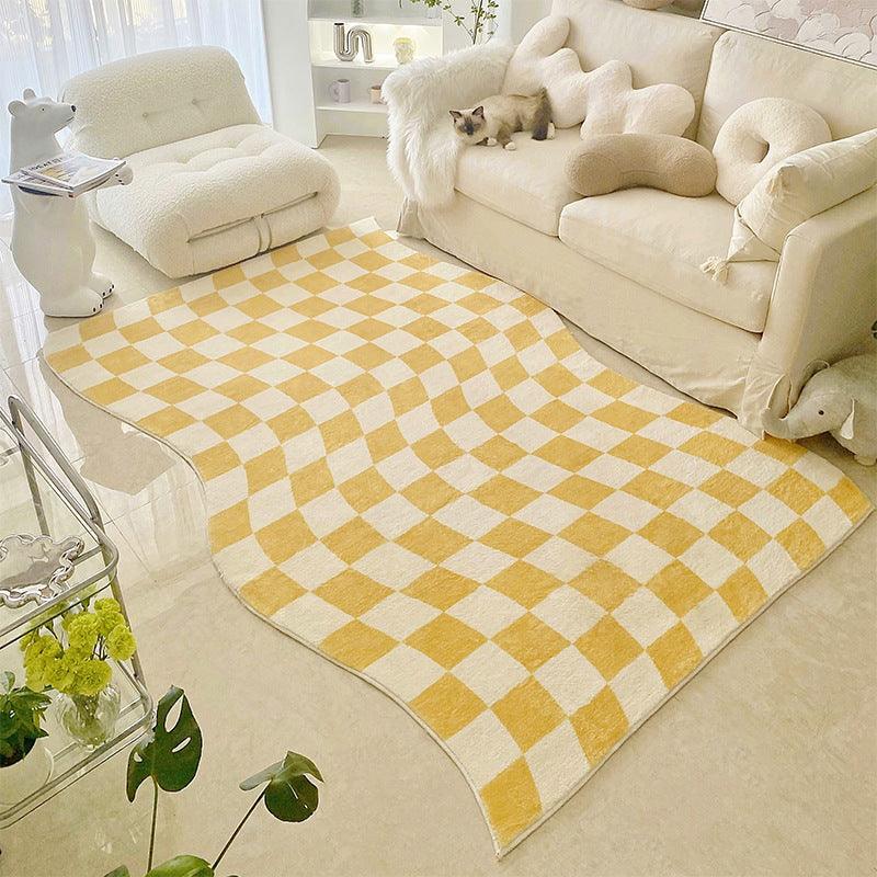 Modern Simple Living Room Carpet Bedroom Checkerboard - Pacisia