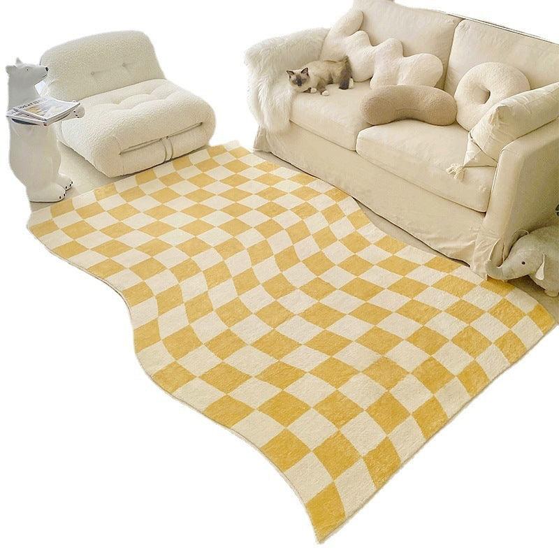 Modern Simple Living Room Carpet Bedroom Checkerboard - Pacisia
