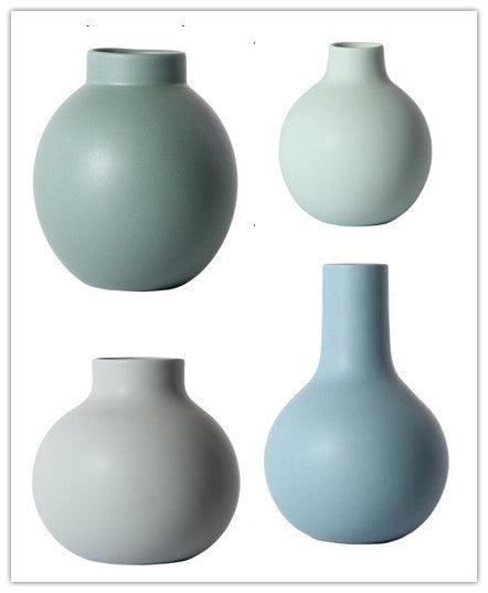 Modern Vase Decoration Living Room Flower Arrangement Ceramic Creative Simple Decoration - Pacisia