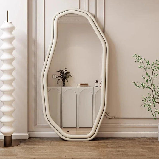 Modern Wall Mirror Asymmetric Unbreakable Irregular Hallway Mirror Floor Full Body Adornos Para El Hogar Nordic Decor Kids - Pacisia