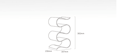 Modular Elegance Bookshelf - Fluid Design - Pacisia