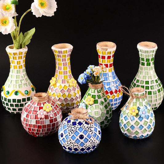 Mosaic Vase Diy Handmade Material Kit - Pacisia
