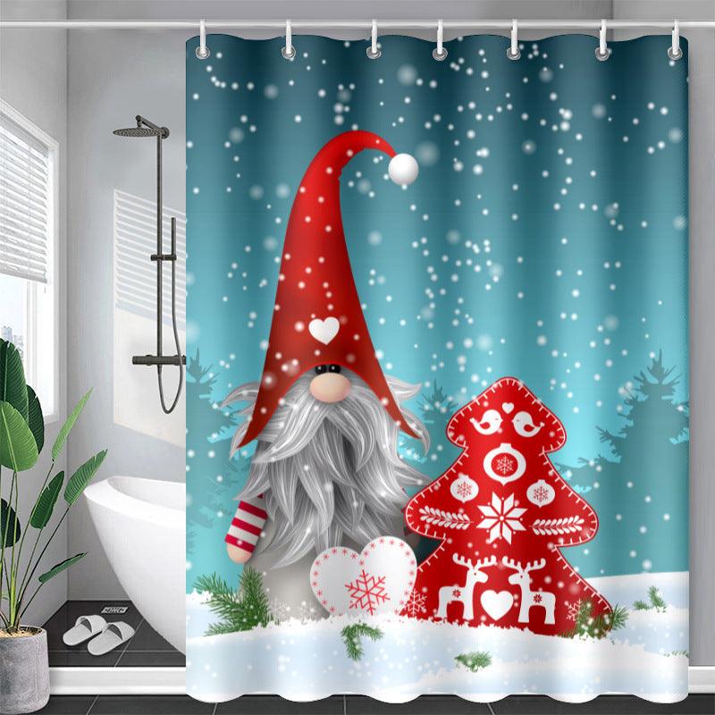 Movable Waterproof Shower Curtain Polyester Shower Curtain And Mildew Resistant - Pacisia