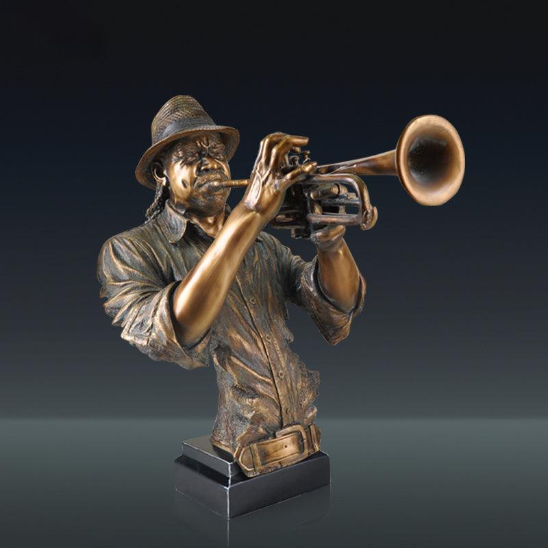 Music Statue Resin Cold Cast Copper Artwork - Pacisia