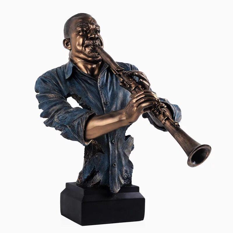Music Statue Resin Cold Cast Copper Artwork - Pacisia