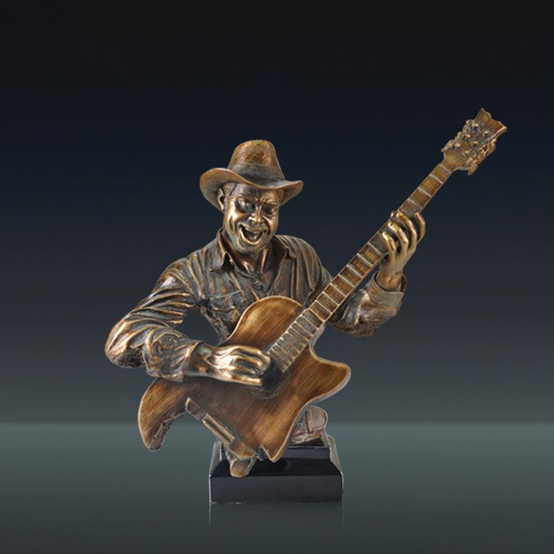 Music Statue Resin Cold Cast Copper Artwork - Pacisia