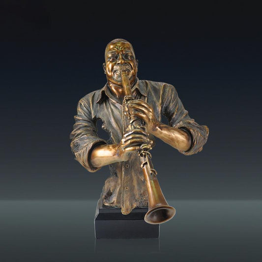 Music Statue Resin Cold Cast Copper Artwork - Pacisia
