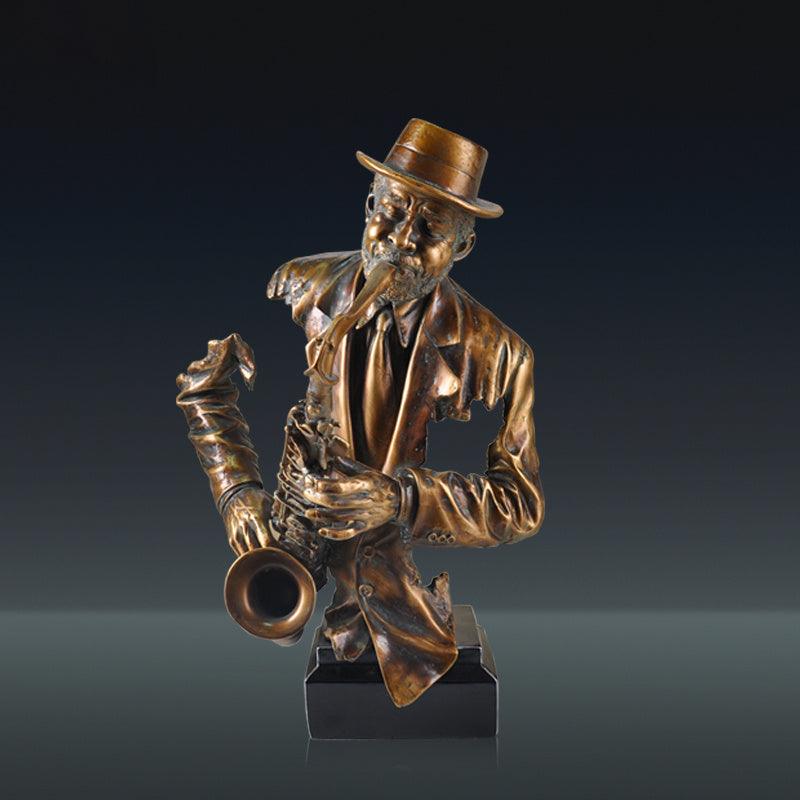 Music Statue Resin Cold Cast Copper Artwork - Pacisia
