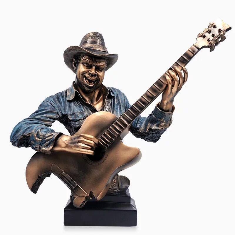Music Statue Resin Cold Cast Copper Artwork - Pacisia