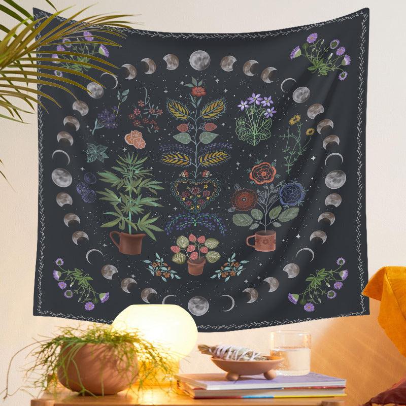 Moon Phase Tapestry Tarot Tapestry Ins Tapestry - Pacisia