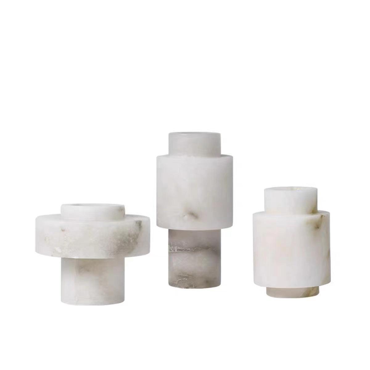 Natural Marble Marble Flowerpot And Flower Vase Creative Ornaments - Pacisia