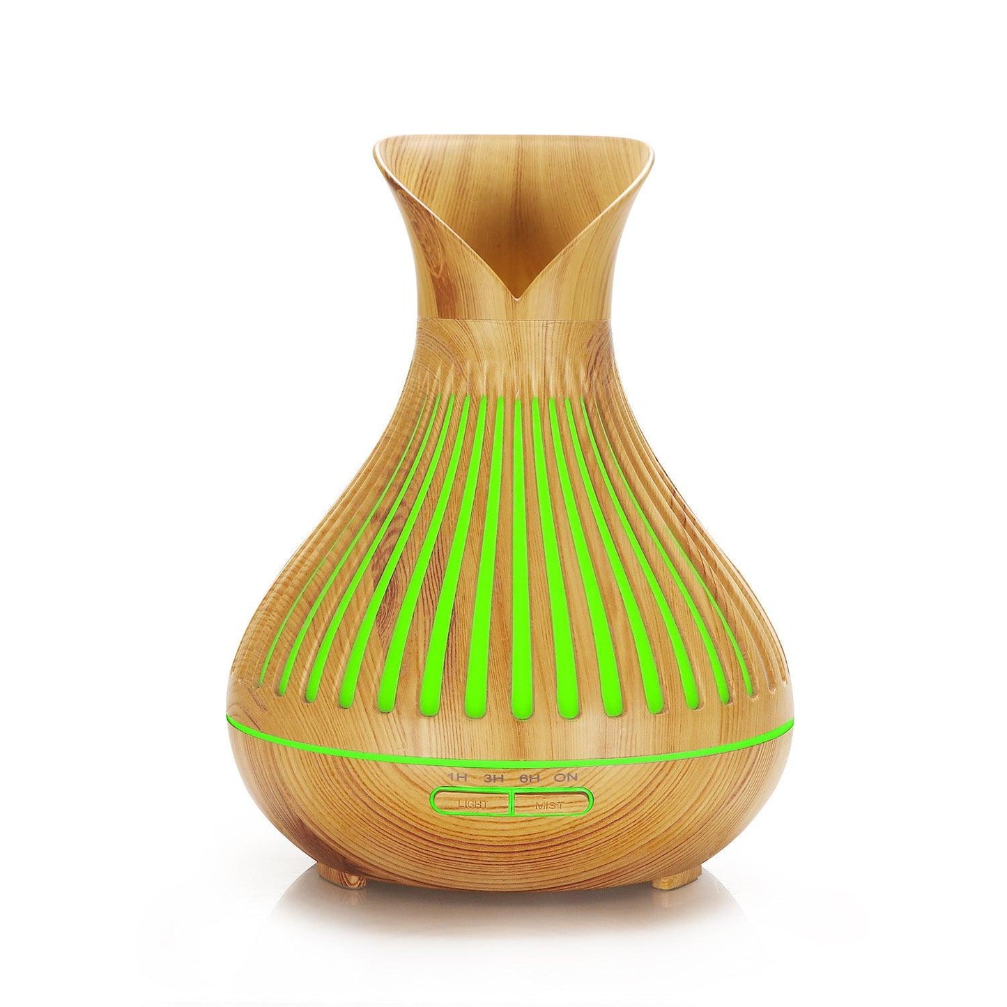 New Aroma Diffuser 500ml Wood Grain Humidifier Household Hollow Vase Humidifier - Pacisia