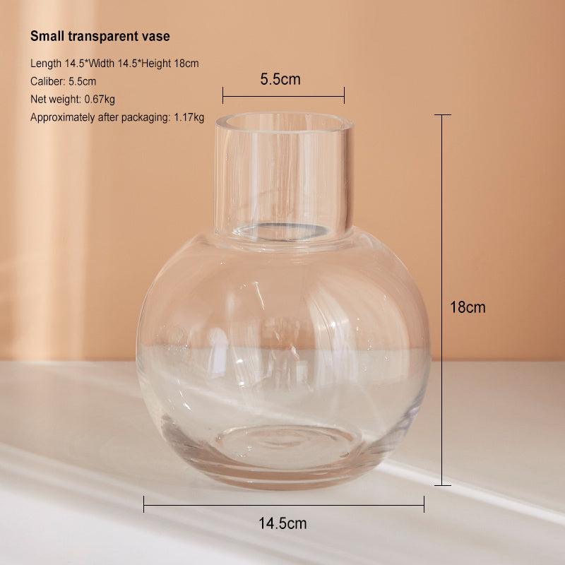 New Ball Colorful Transparent Glass Vase Ornament - Pacisia