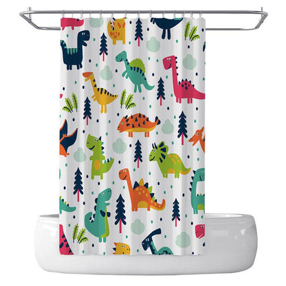 New Cartoon Dinosaur Shower Curtain Sanitary Partition Curtain Bath Shower Curtain - Pacisia