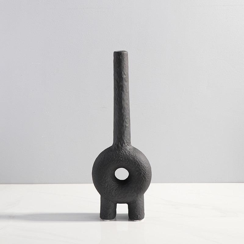 New Chinese Style Minimalist Creative Geometric Ceramic Vase - Pacisia