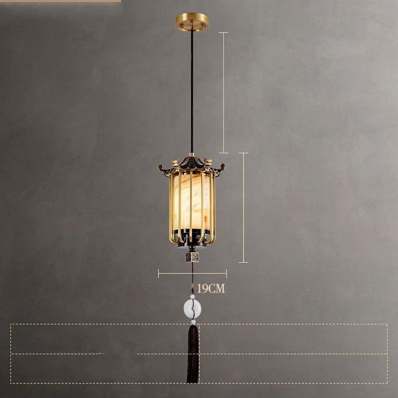 New Chinese Zen Bedroom Bedside Lamp Hanging Wire - Pacisia