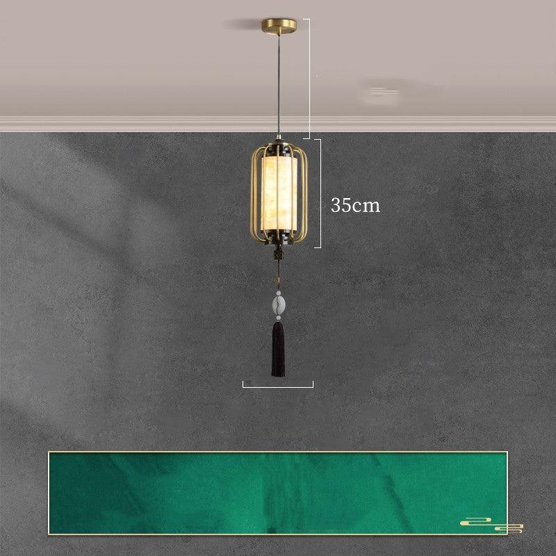 New Chinese Zen Bedroom Bedside Lamp Hanging Wire - Pacisia