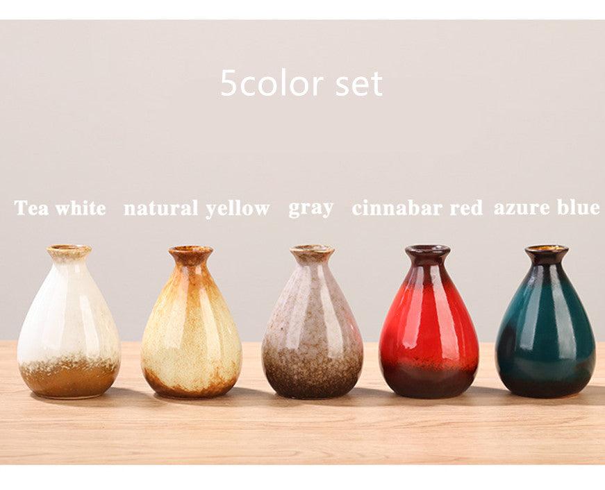 New Hand Painted Mini Ceramic Vase Decoration - Pacisia