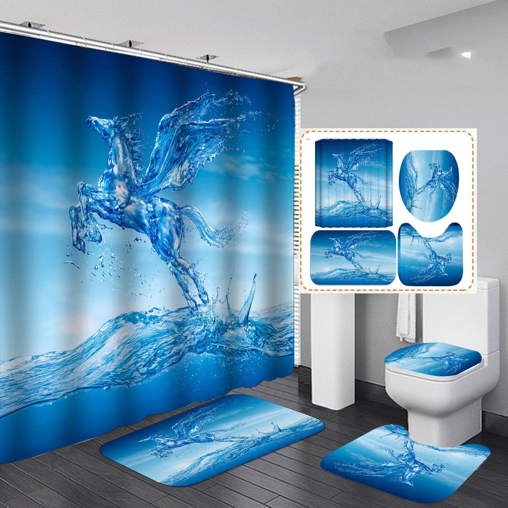 New Product Digital Printing Waterproof Polyester Shower Curtain - Pacisia