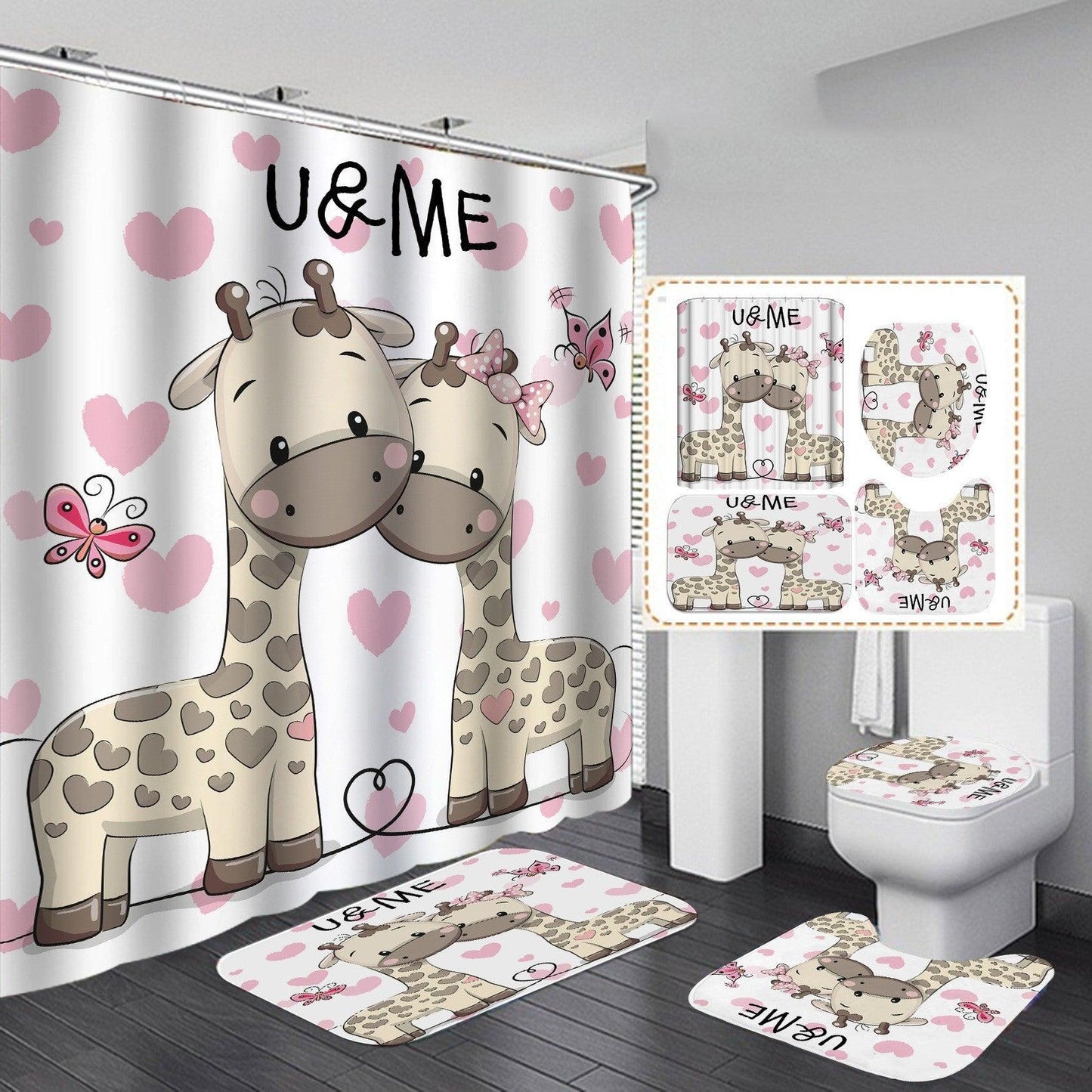 New Product Digital Printing Waterproof Polyester Shower Curtain - Pacisia