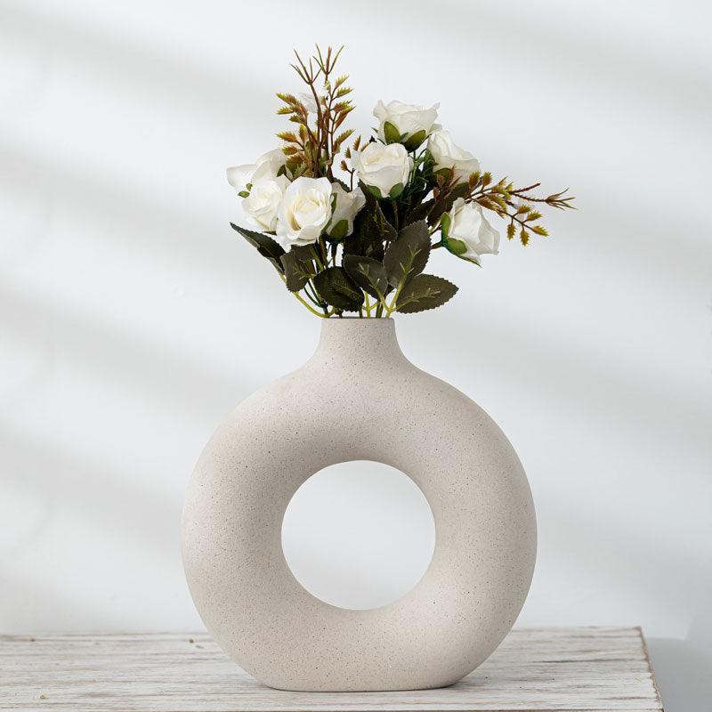 New Style Biscuit Vase Frosted Particle Flower Arranging Device - Pacisia