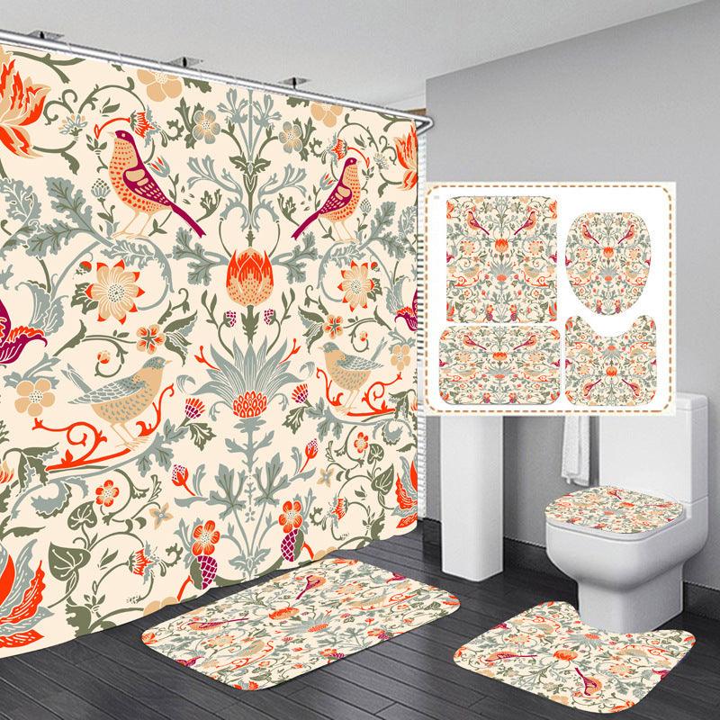 Non Perforated Partition Waterproof Cloth Shower Curtain - Pacisia