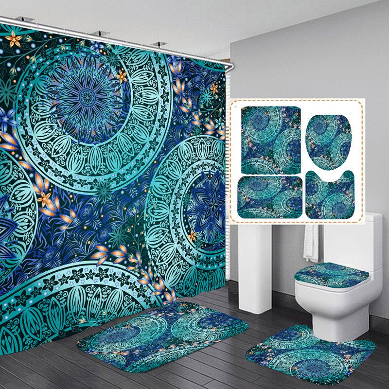 Non Perforated Partition Waterproof Cloth Shower Curtain - Pacisia