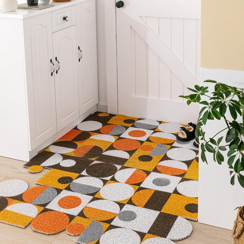 Non-slip Washable Hexagon Printed Custom Cut Doormat Carpet - Pacisia