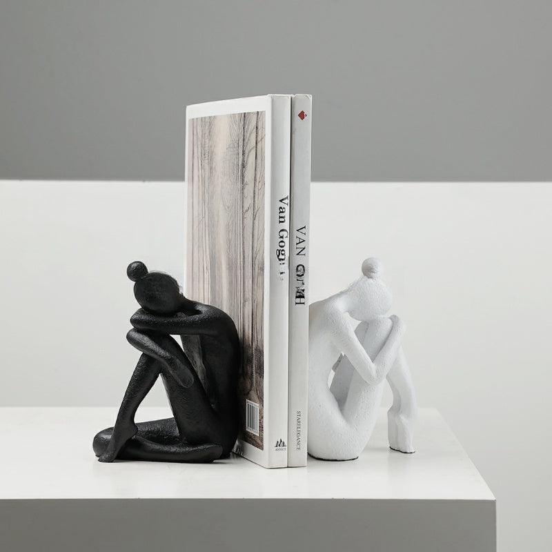Nordic Affordable Luxury Character Bookend Decoration Model Room Hallway Home Study Creative Soft - Pacisia