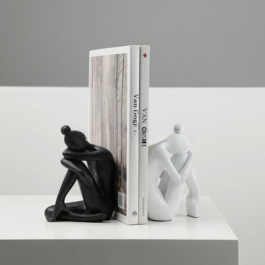 Nordic Affordable Luxury Character Bookend Decoration Model Room Hallway Home Study Creative Soft - Pacisia