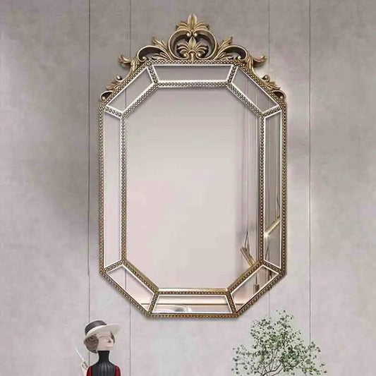 Nordic Bedroom Wall Mirrors Make Up Elegant Plastic Hanging Decorative Mirror Shower Toilet Espelho Adesivo De Parede Decoration - Pacisia