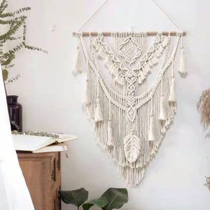 Nordic Bohemian Lace Fringe Handwoven Tapestry - Pacisia