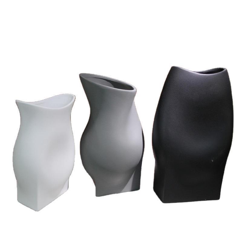 Nordic Ceramic Simple Frosted Creative Living Room Decoration Vase - Pacisia